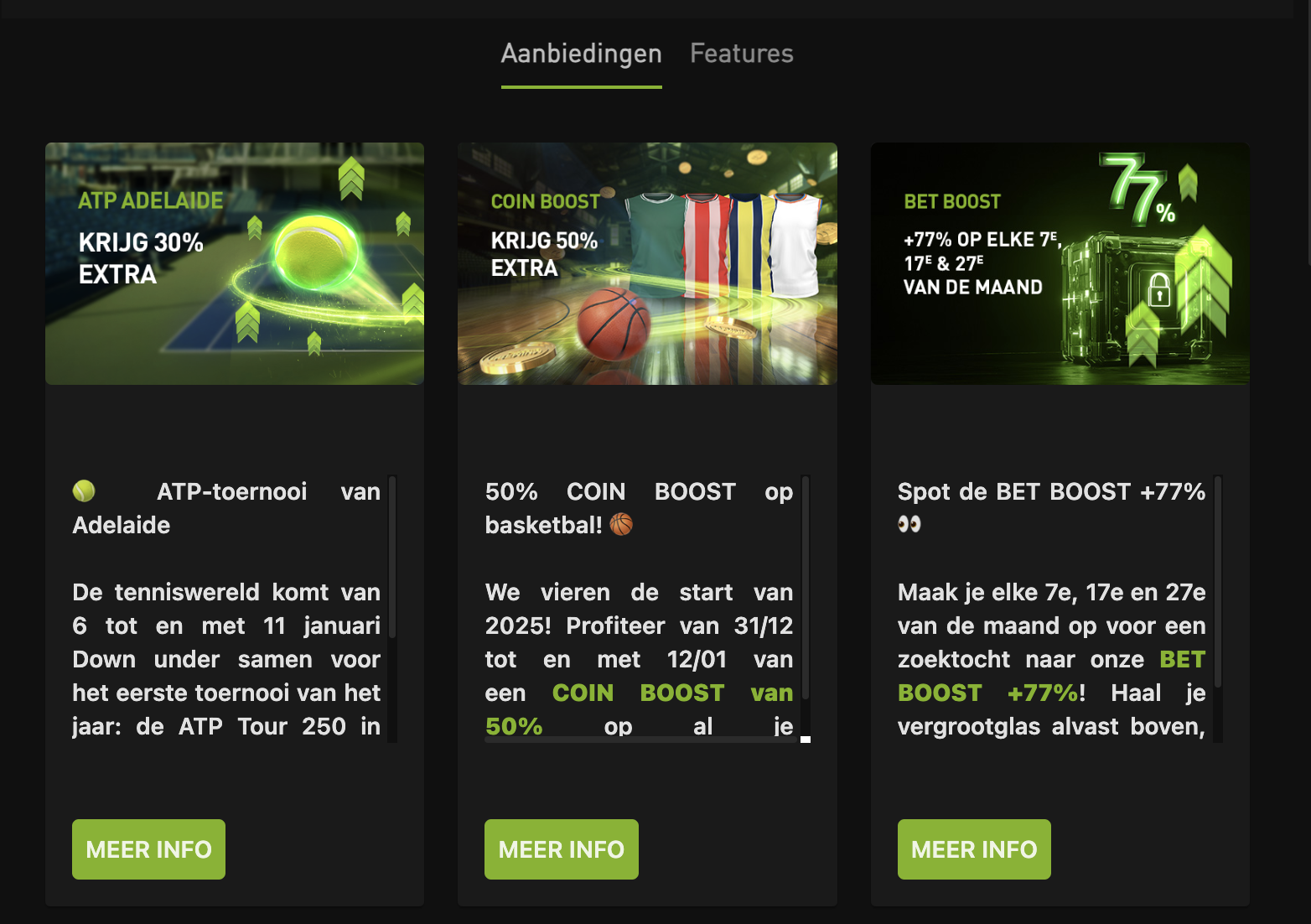 Promoties bet777