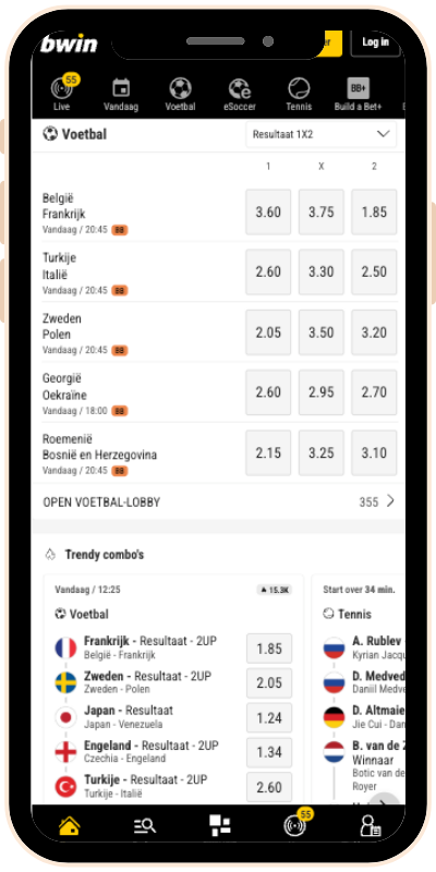 Bwin is een zeer goede bookmaker in België