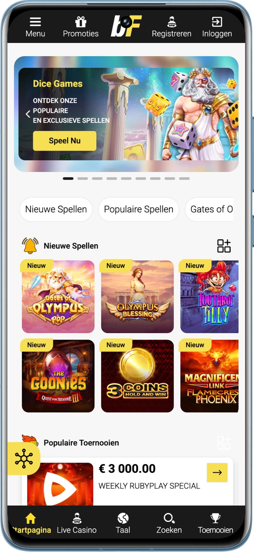 betFIRST is een van de betrouwbare casino's in België