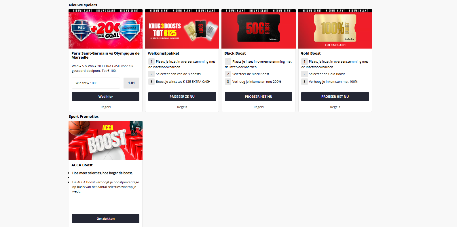 Profiteer van de vele promotieaanbiedingen op Ladbrokes