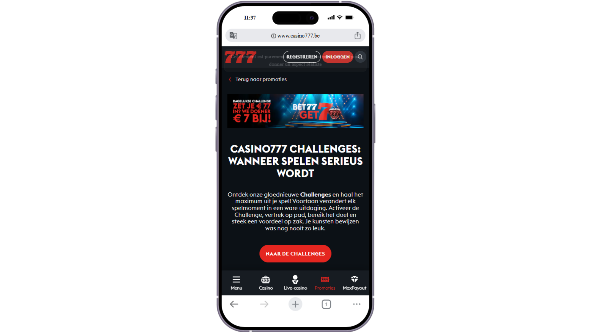 De Dagelijkse Challenge casino777