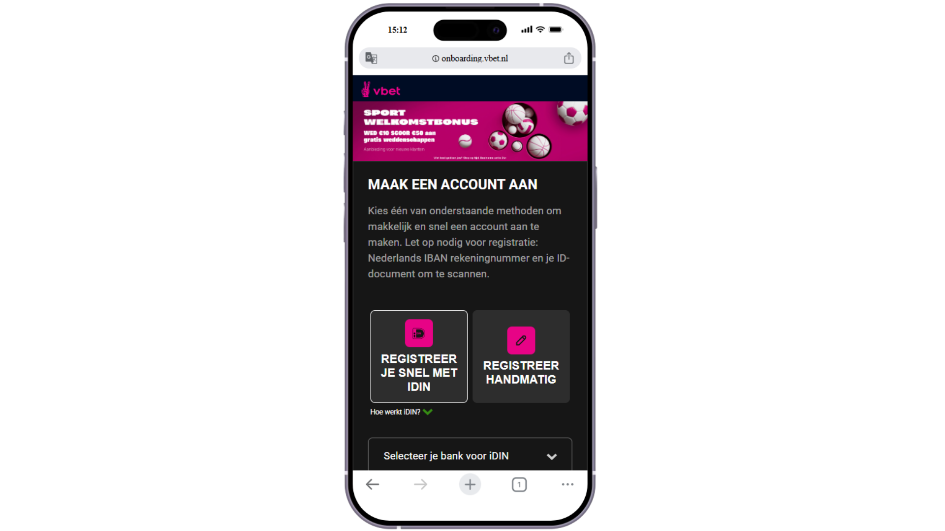 Registreer Vbet met code VBETVIP en kies je bonus