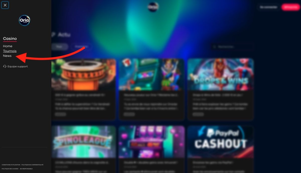 Les promotions du casino Oria