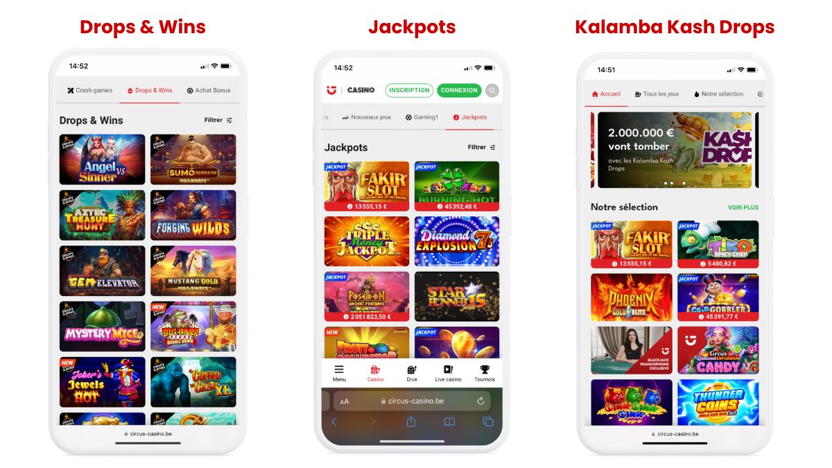 Les promotions disponibles sur l'app Casino Circus 