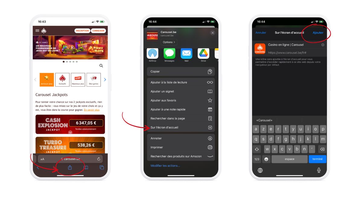Télécharger l’app Carousel sur votre mobile