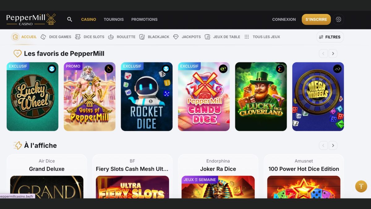Les titres proposés sur PepperMill sont excellents si vous aimez les jeux de dés