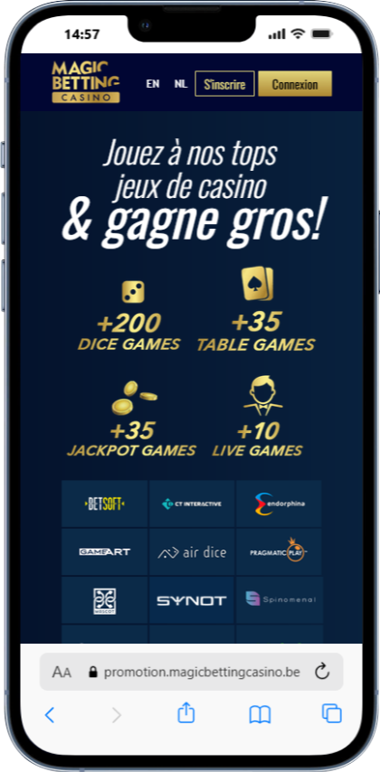 Magic Betting Casino propose de supers promotions en Belgique