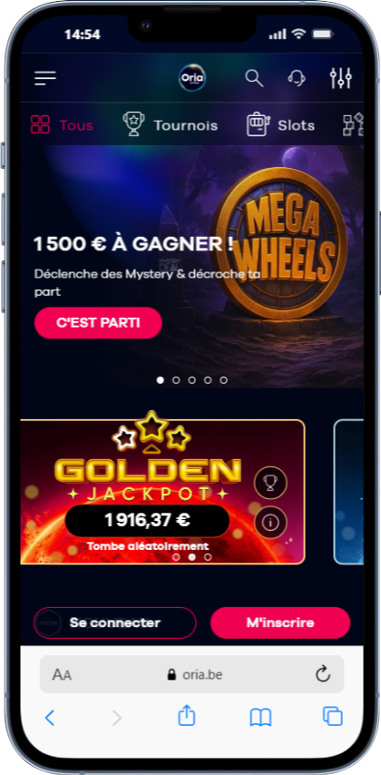 L'accueil du casino belge online d'Oria