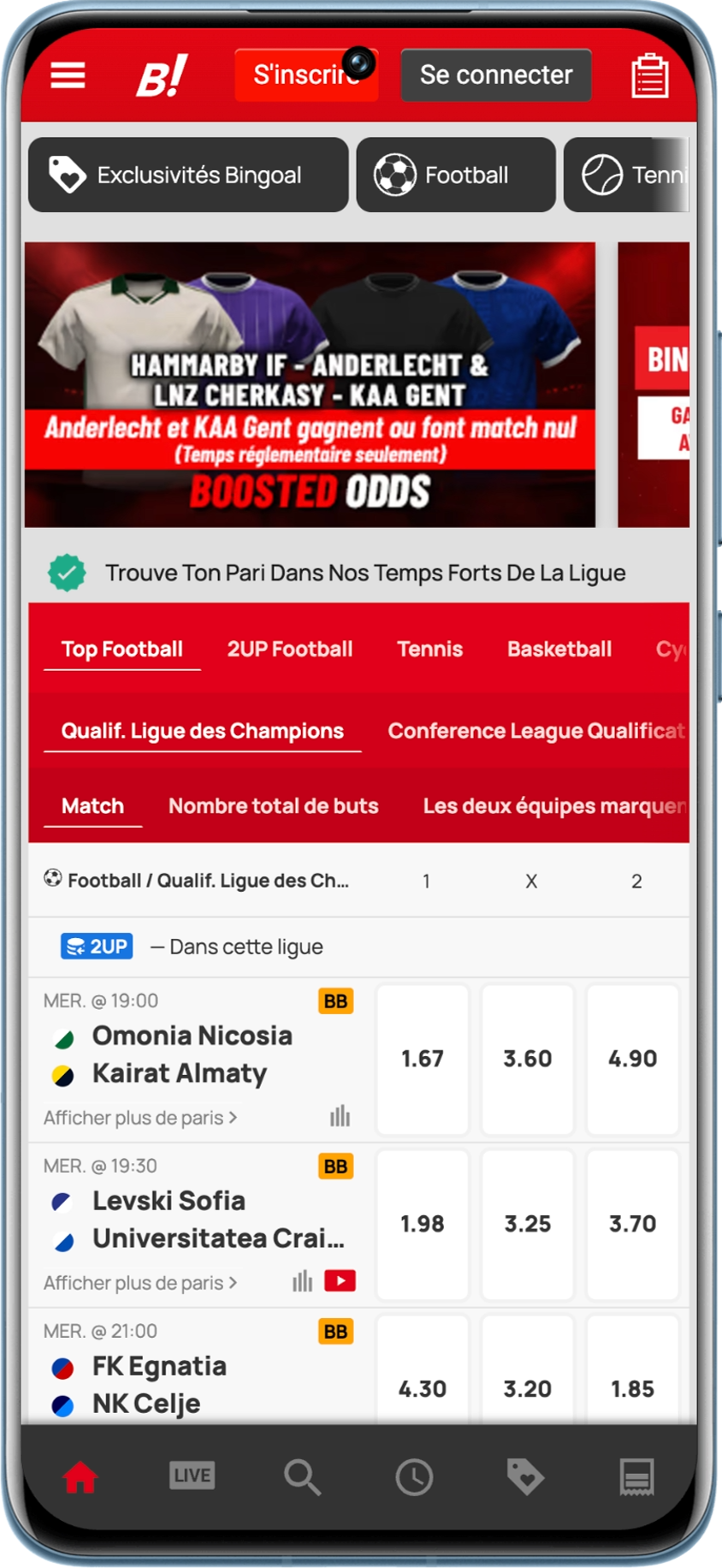 L'avantage principal de Bongoal est le nombre de matchs disponibles certains week-ends.