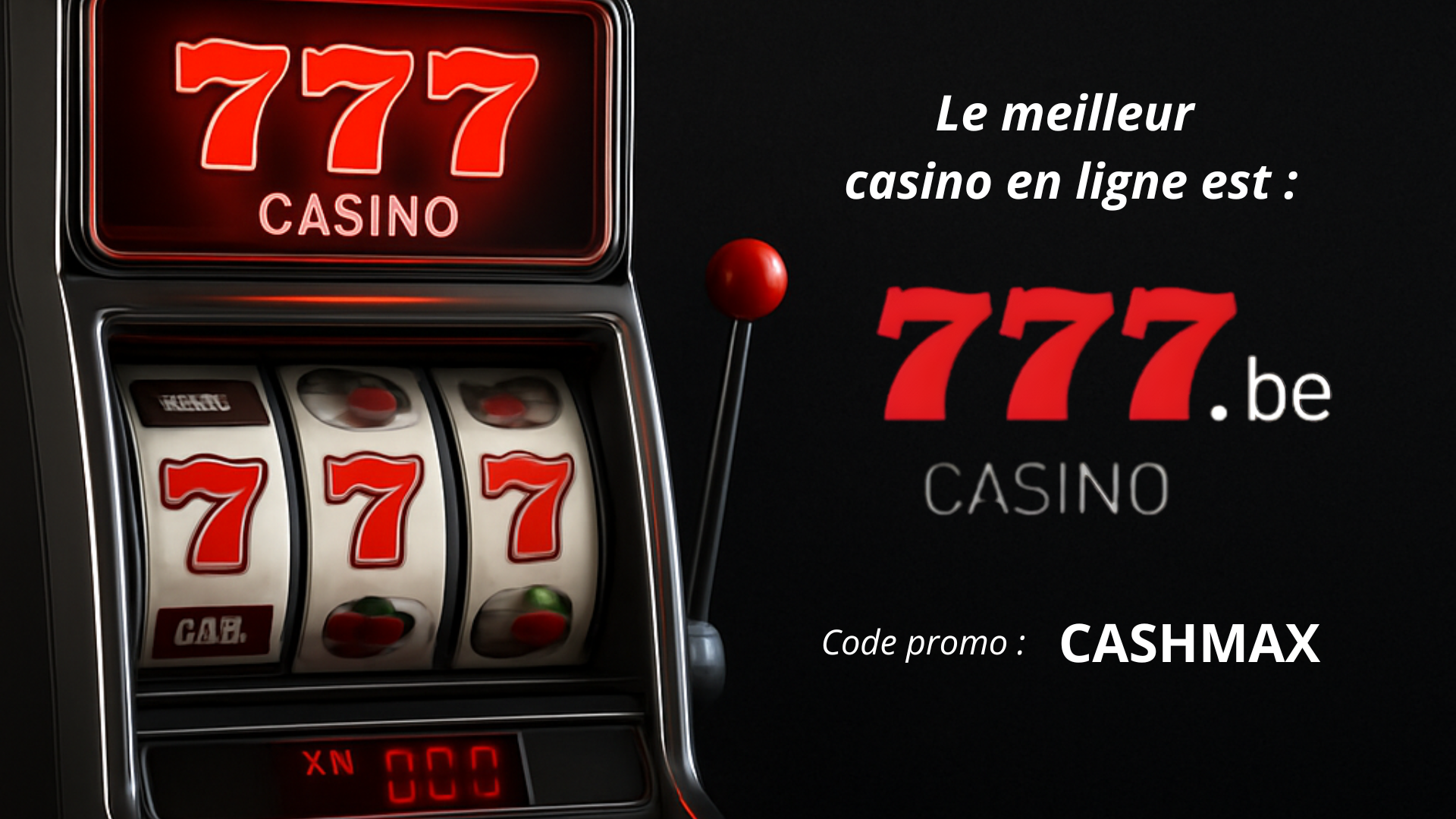 Le meilleur casino en ligne de Belgique est Casino777.be