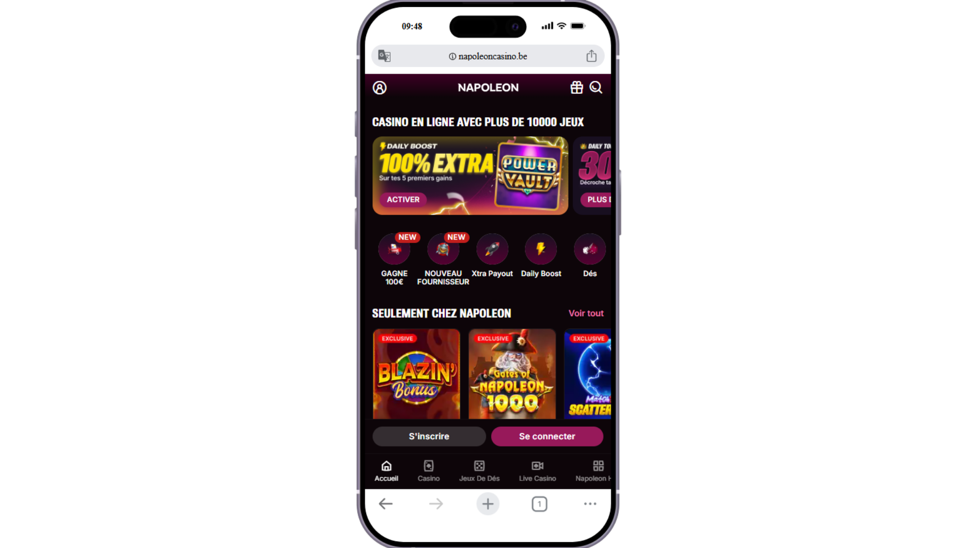 Napoleon Games, l'un des meilleurs casino en ligne belge