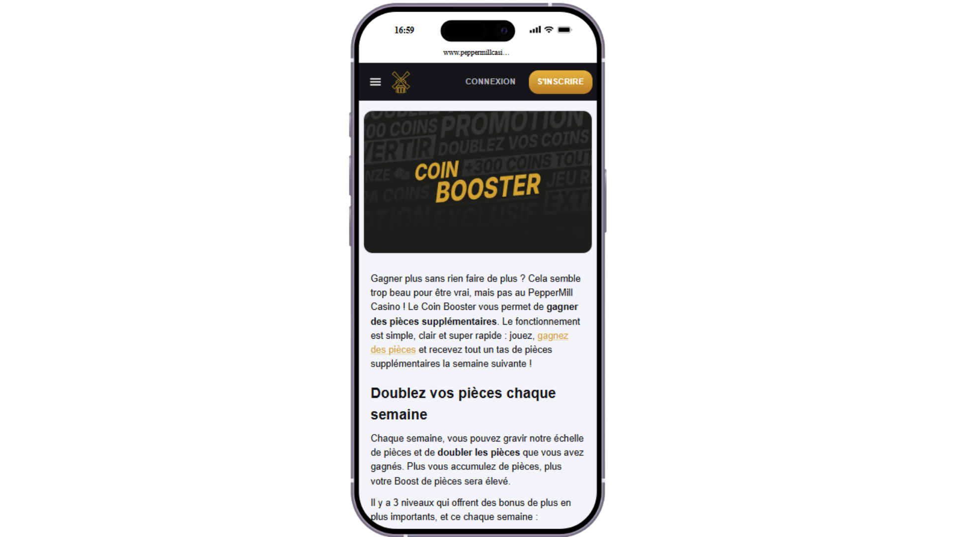 Coin booster pour gagner plus de pièces