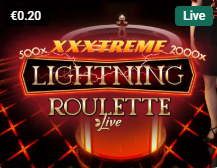 XXXtreme Lightning Roulette sur Unibet