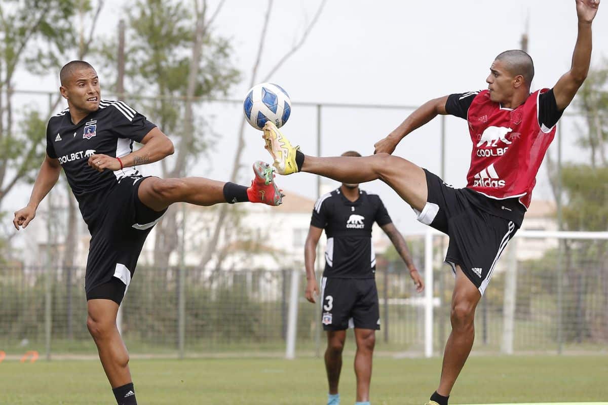 Leandro Benegas con Alan Saldivia entrenando