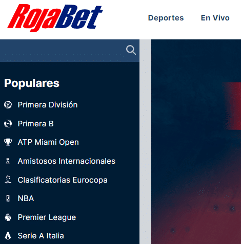 deportes rojabet