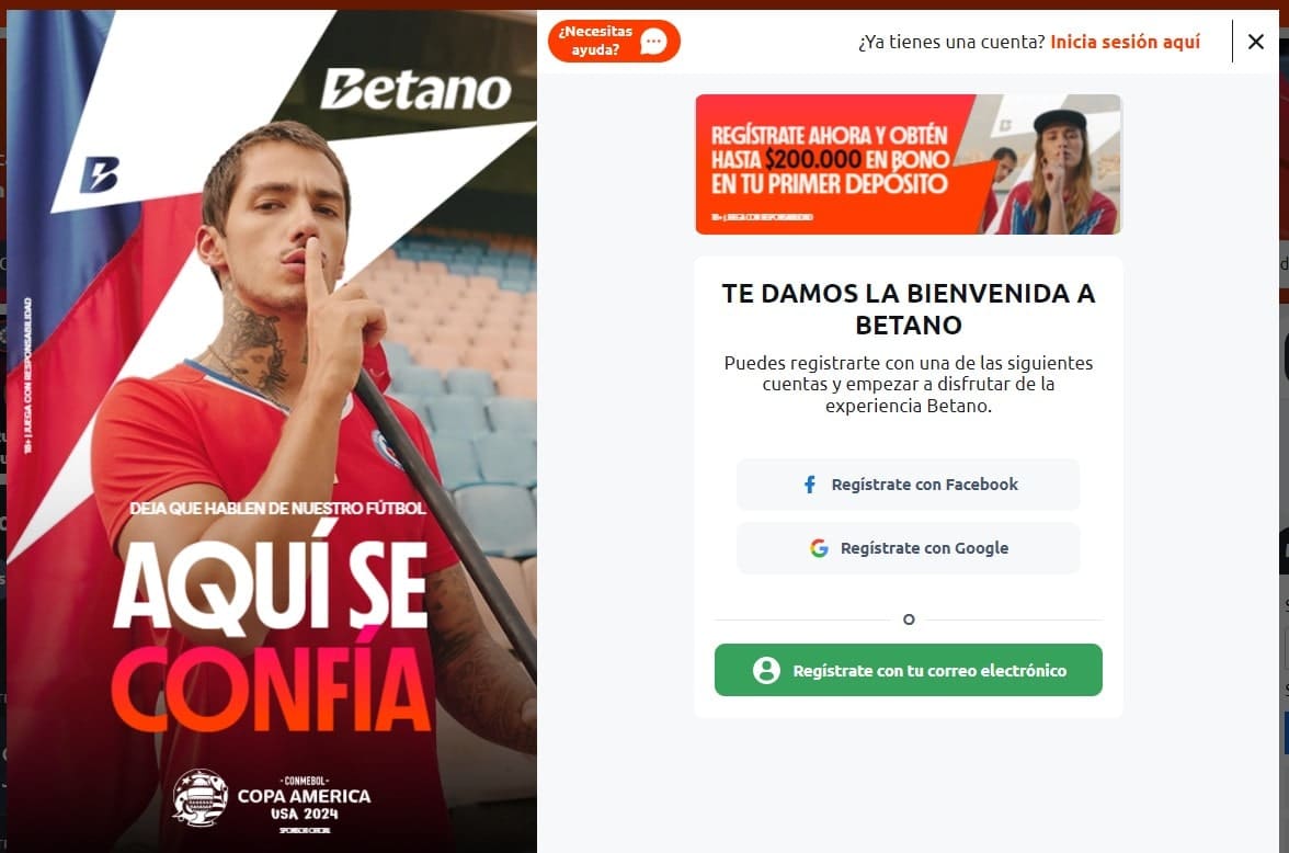 betano registro chile