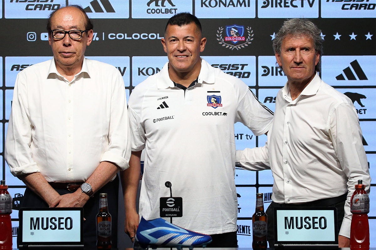 Jorge Almirón en su presentación en Colo Colo