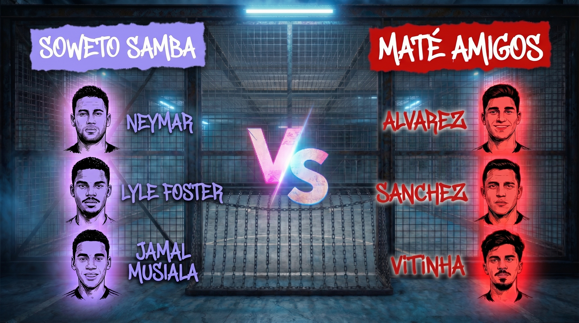 La Cage : Neymar et les Soweto Samba en travers de la route du Maté Amigos de Vitinha