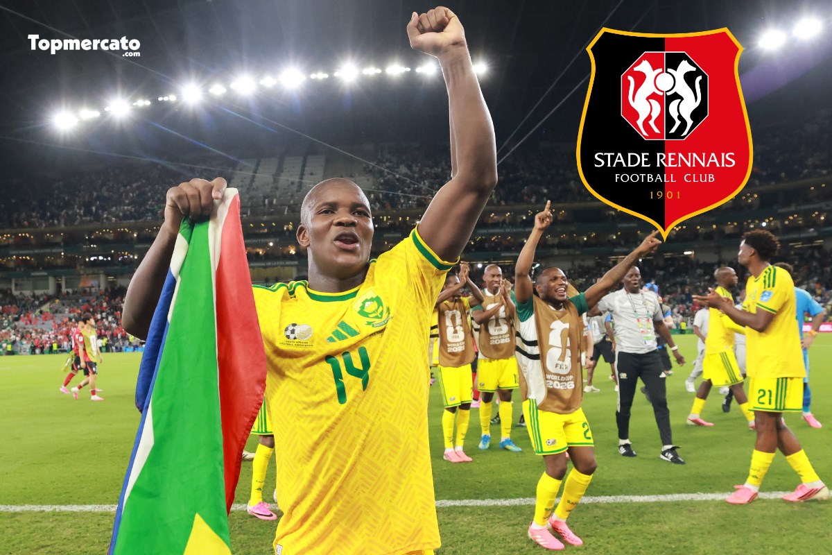 Mercato - Rennes cité parmi les 10 prétendants du défenseur central de la Coupe du monde 2026 Mbekezeli Mbokazi