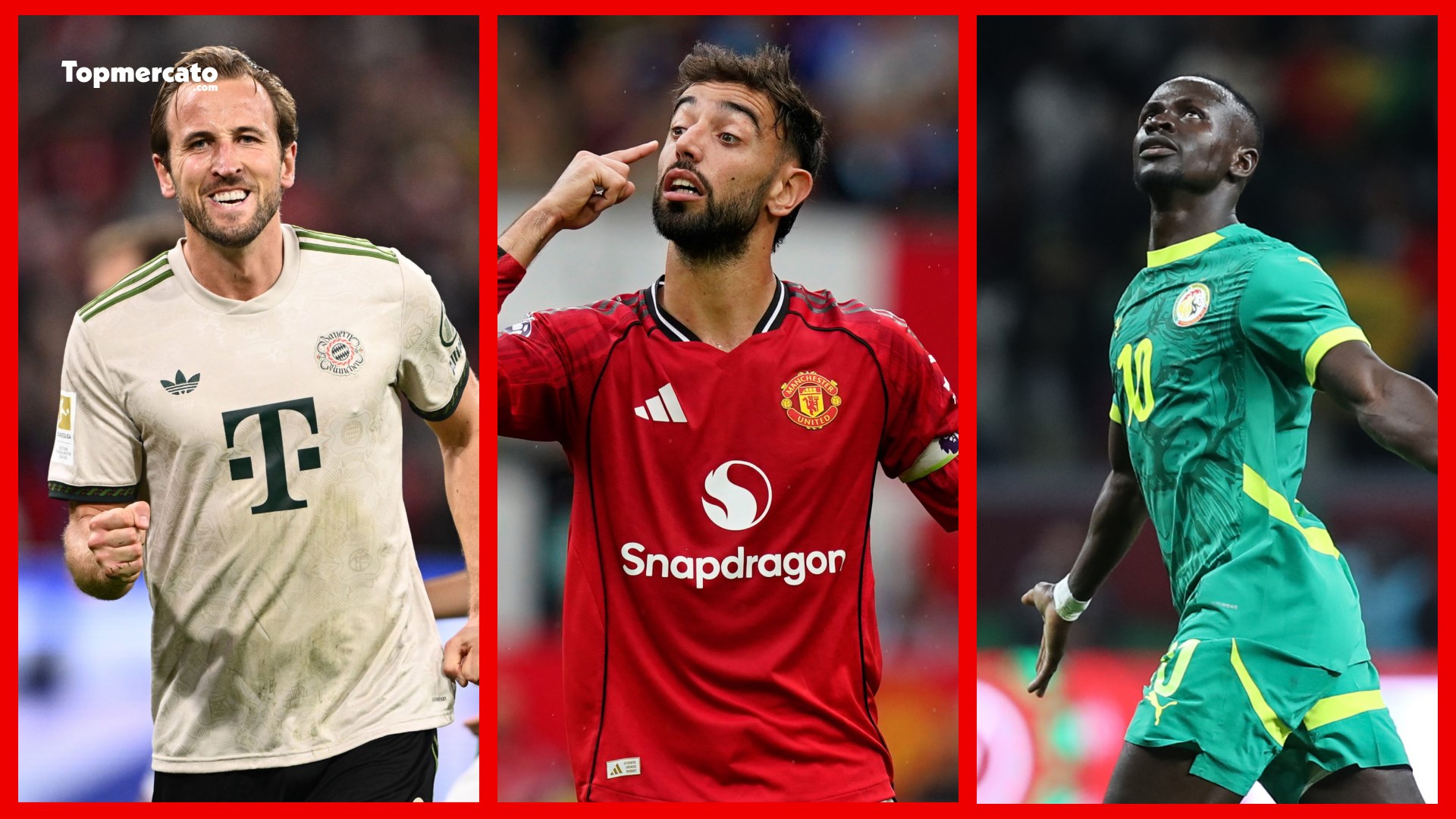 Ballon d'Or 2026 : Kane, Bruno Fernandes et Mané en fin de contrat en 2027, trois candidats, trois destins différents