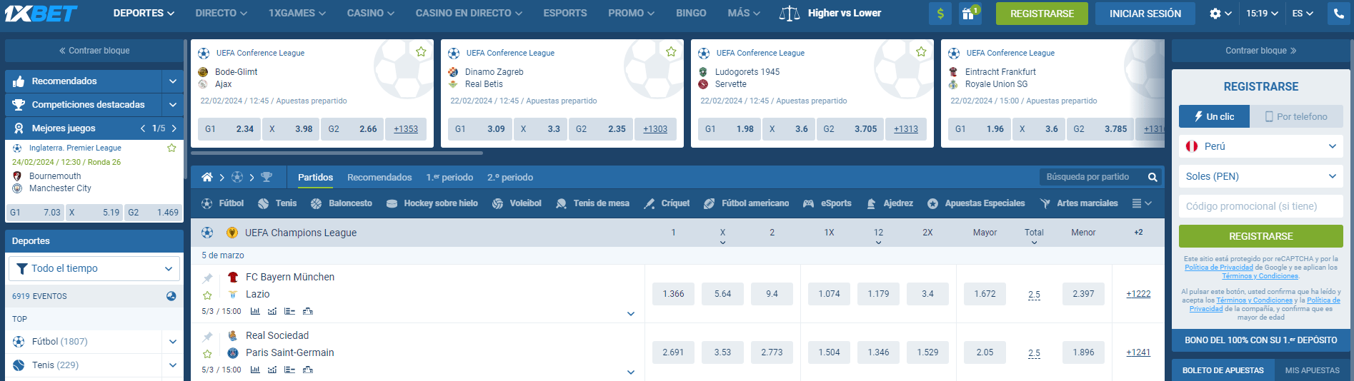 apuestas 1xbet