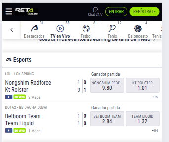 retabet en vivo