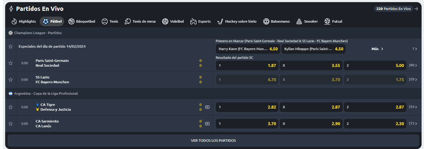 apuestas en vivo betano