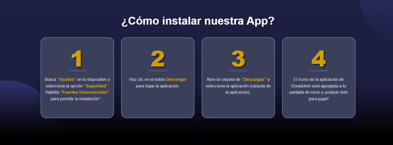doradobet app paso a paso para descargarla peru