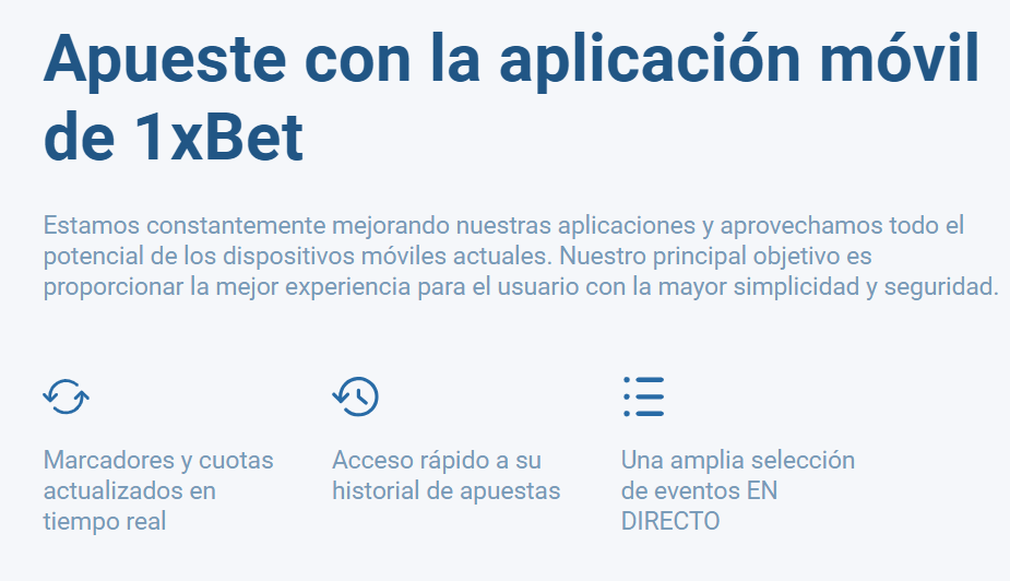 app 1xbet peru