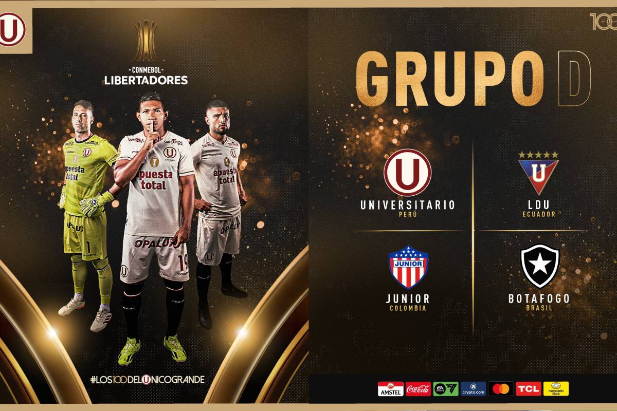 Universitario integra el Grupo D de la Libertadores
