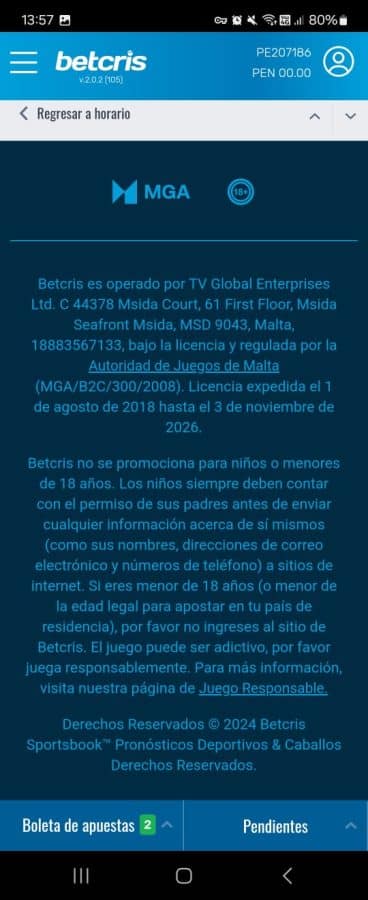 es segura la betcris app