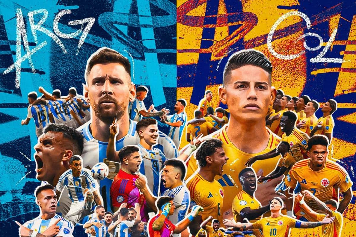 Argentina vs. Colombia por la final de la Copa América 2024