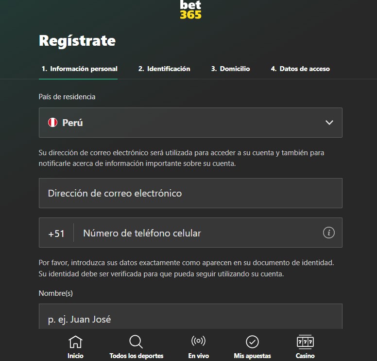 bet365 registro